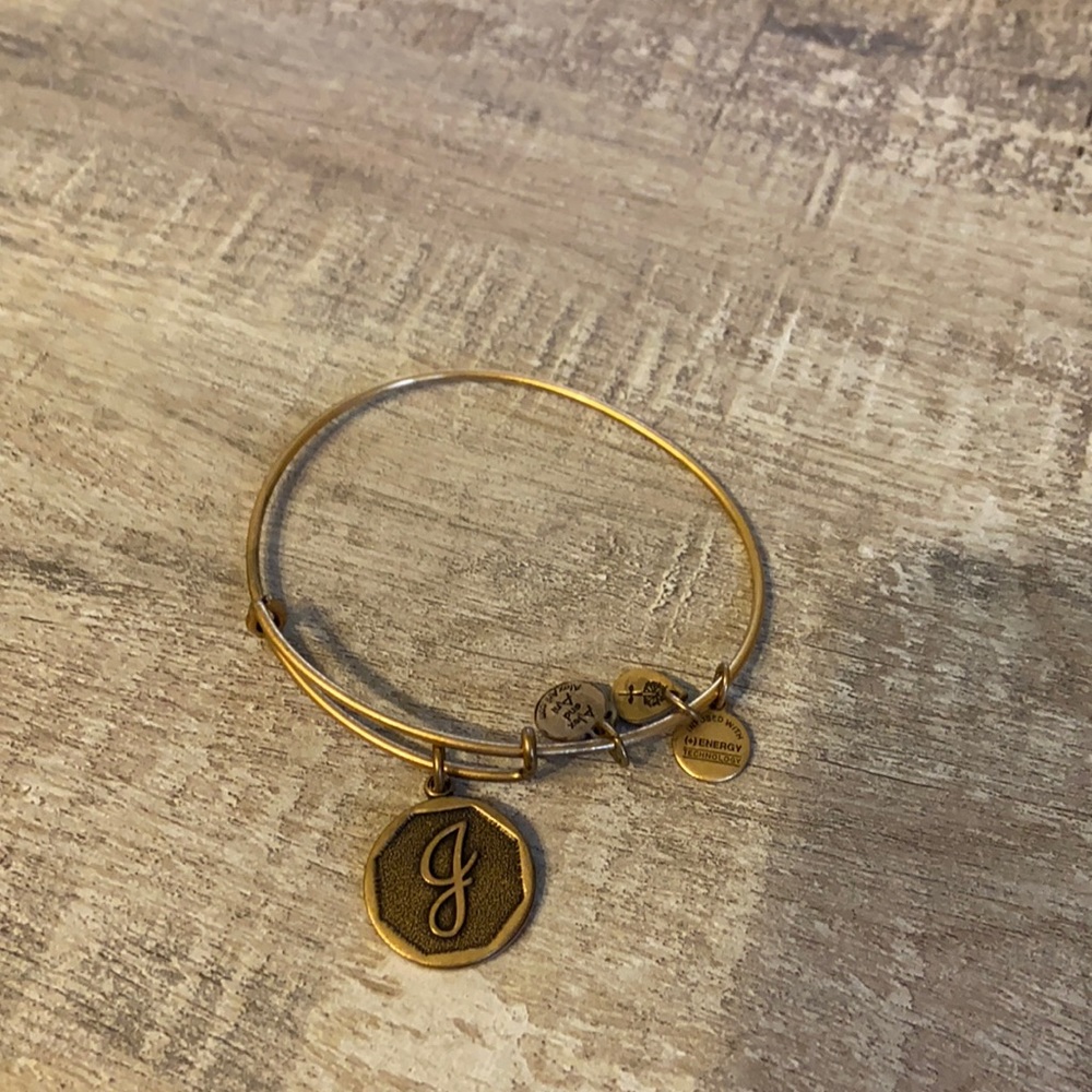 Alex and ani bracelet name J initial